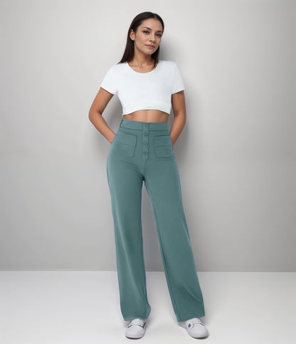 Romélie's™ | Pantalon Élastique à Taille Haute | 1+1 GRATIS