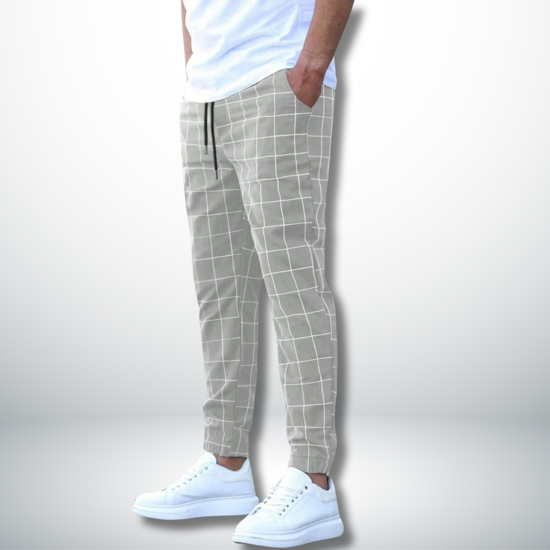 Leland™ | Pantalone comodo con design a quadri