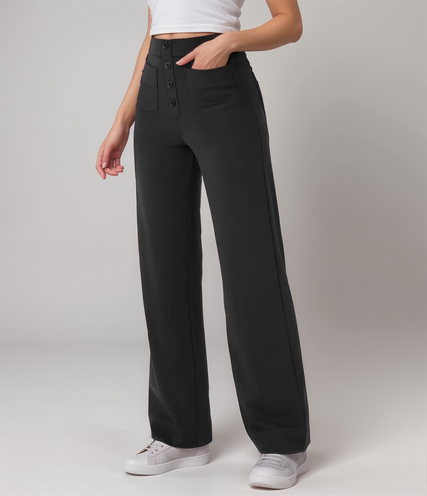 Romélie's™ | Pantalon Élastique à Taille Haute | 1+1 GRATIS