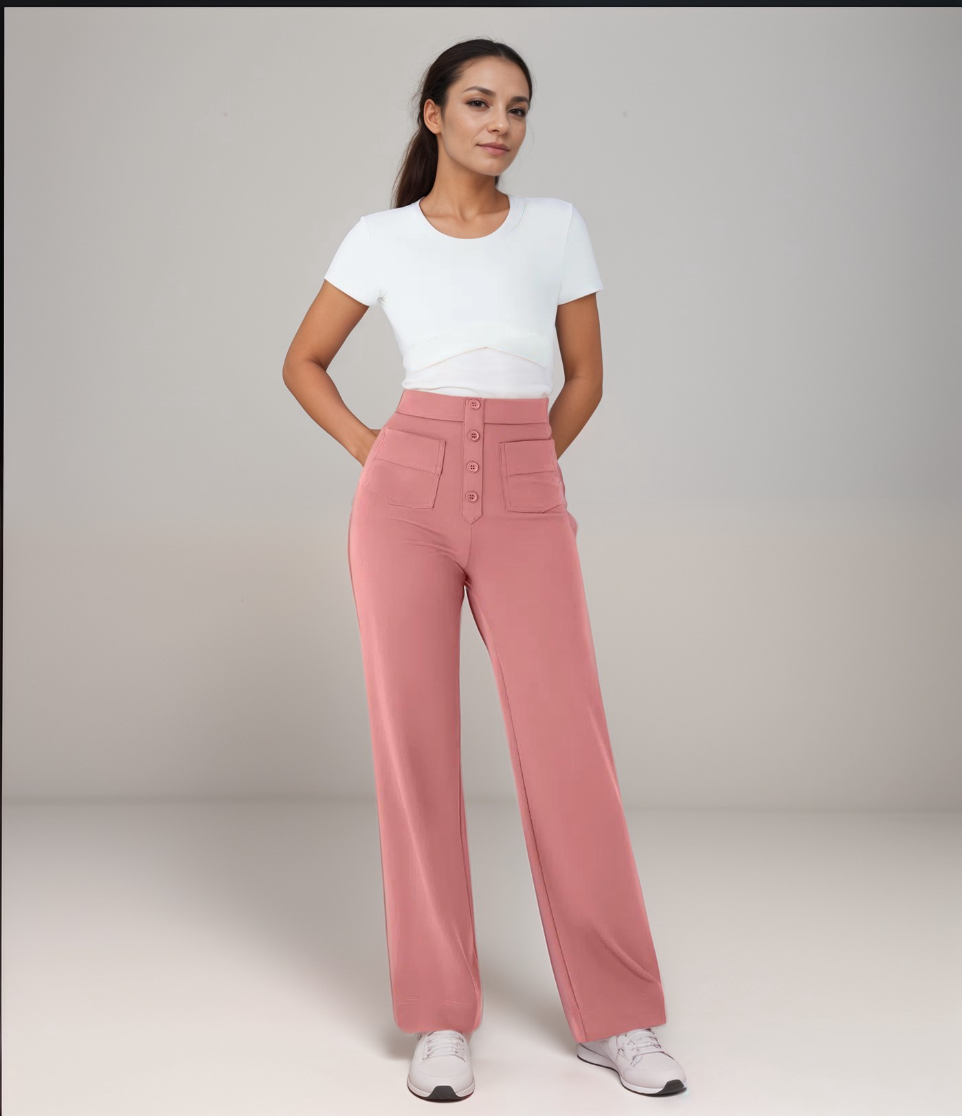 Romélie's™ | Pantalon Élastique à Taille Haute | 1+1 GRATIS