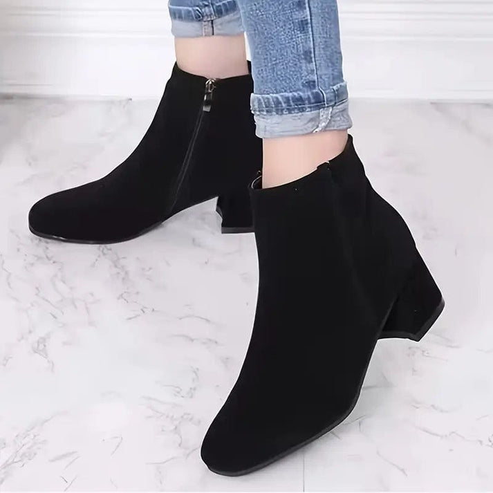 Romelie™| Bottines à Talon Carré Chic