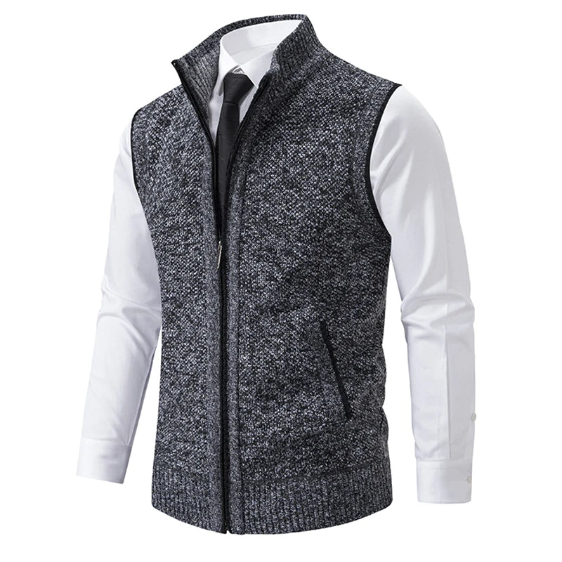 Romelie™ | Gilet polaire tricoté sans manches