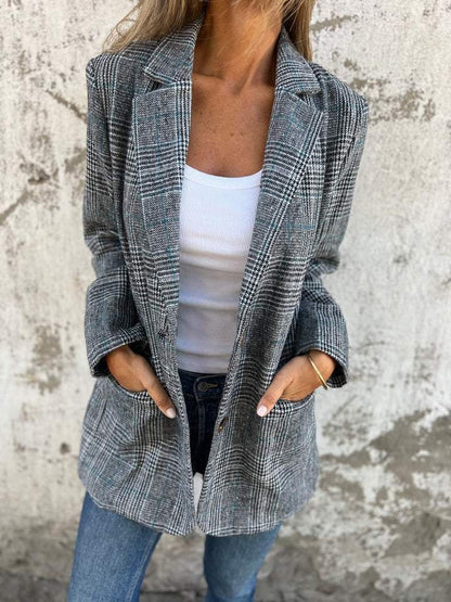 Romelie™ | Blazer à Carreaux Elégant Pour l'hiver