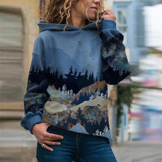 Romelie™ | Sweat à capuche vintage surdimensionné pour la montagne