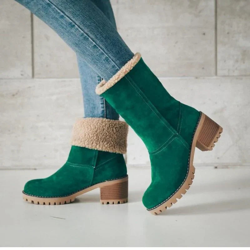 Romelie™ | Bottes D'hiver à Double Fourrure