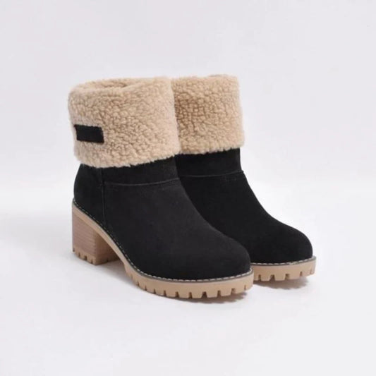 Romelie™ | Bottes D'hiver à Double Fourrure