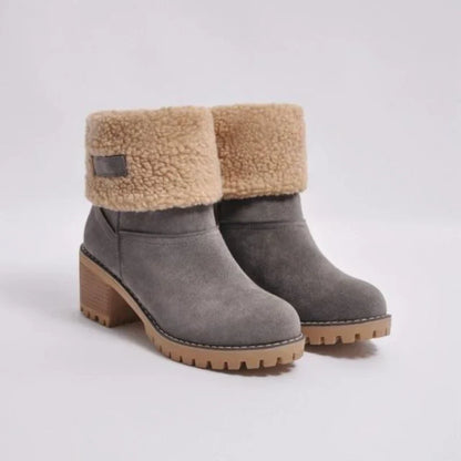 Romelie™ | Bottes D'hiver à Double Fourrure